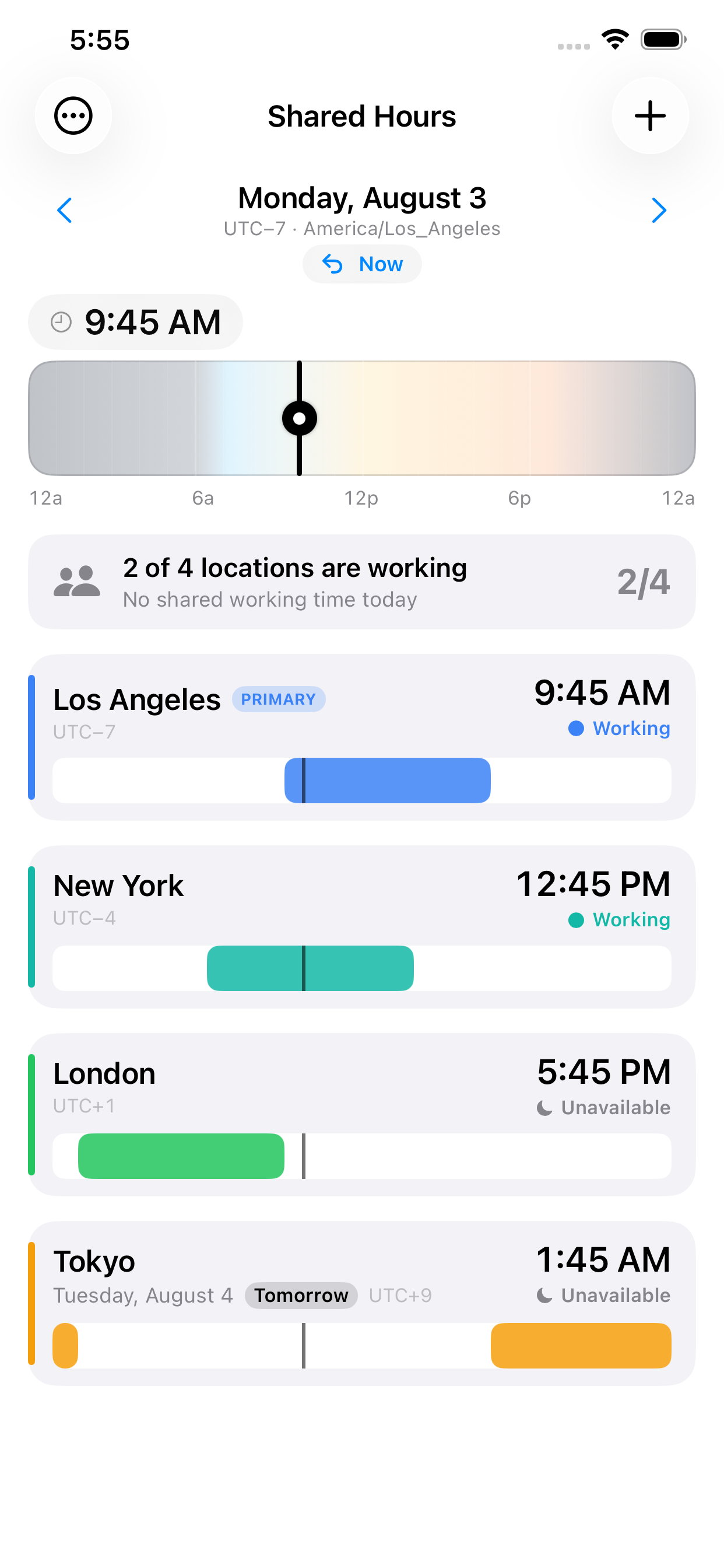 SharedHours screenshot